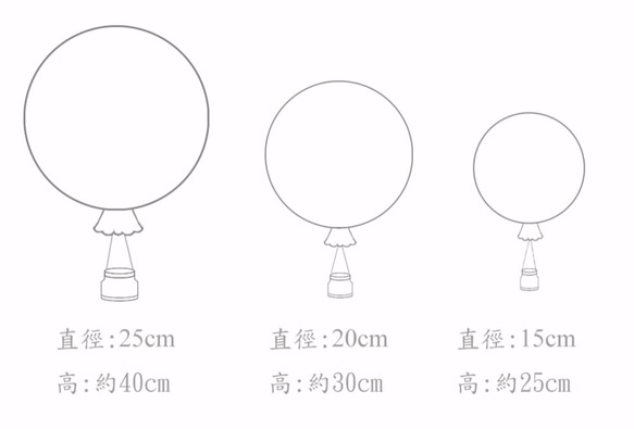 [ベター]ホワイトレースシリーズによって調製 - プレーン/マニュアル熱気球（小） 4枚目の画像