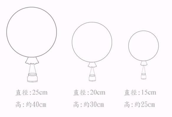 【美好製所】花園系列 盛花/手工熱氣球(中型) 第5張的照片