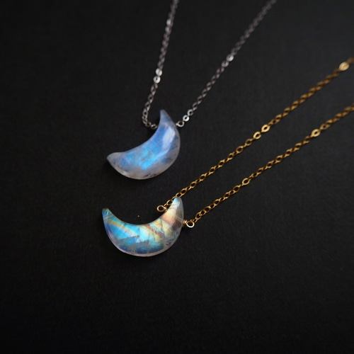 選べる金具】月×星 アクセサリーセット ネックレス・ペンダント