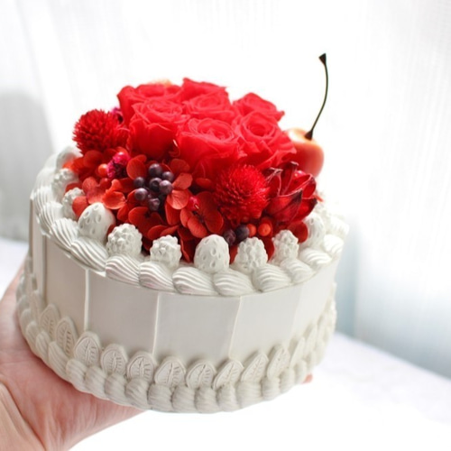 【ひび様】フェイクスイーツ◆五輪の華やかピンクローズ♡ホールケーキ◆リアルサイズ ひび様】フェイクスイーツ◇五輪の華やかピンクローズ♡ホール