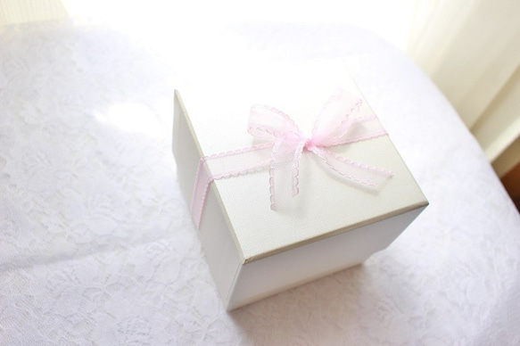 【限定色★ピンク×ロイヤルブルー】フラワーボックスアレンジ★プリザーブドフラワー　プレゼント　贈り物 4枚目の画像