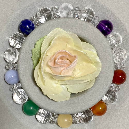 厄年の方に〜 虹色 チャクラ 7色 アミュレット マルチカラー パワー