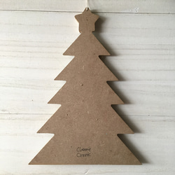 【Creema限定クリスマス】白いクリスマスツリーボード 7枚目の画像