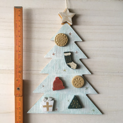 【Creema限定クリスマス】白いクリスマスツリーボード 8枚目の画像