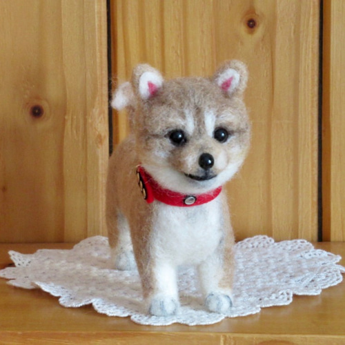 羊毛フェルト　柴犬　子犬 Yahoo!オークション - 羊毛フェルト 犬 柴犬 子犬