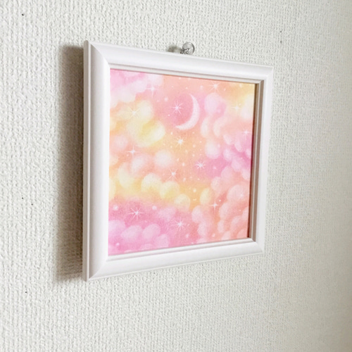 夢の中で」パステル画 原画 ヒーリングアートゆめかわ その他