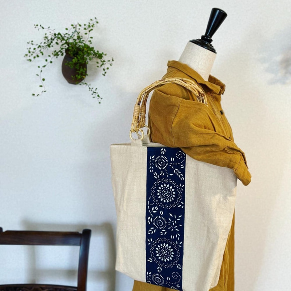 伝統を暮らしの中へ【麻で作った軽くて丈夫なNatural bag】 1枚目の画像
