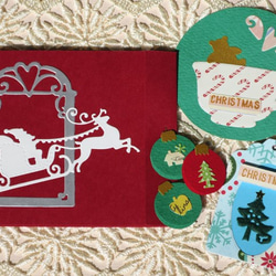 『Creema限定』【ラスト再販】クリスマスカードセット〘赤〙 6枚目の画像