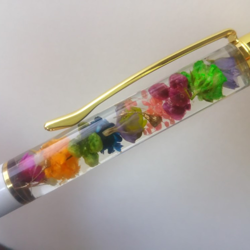 ハーバリウム ボールペン お花畑 ペン・筆記用具 ジャムおばさんの 