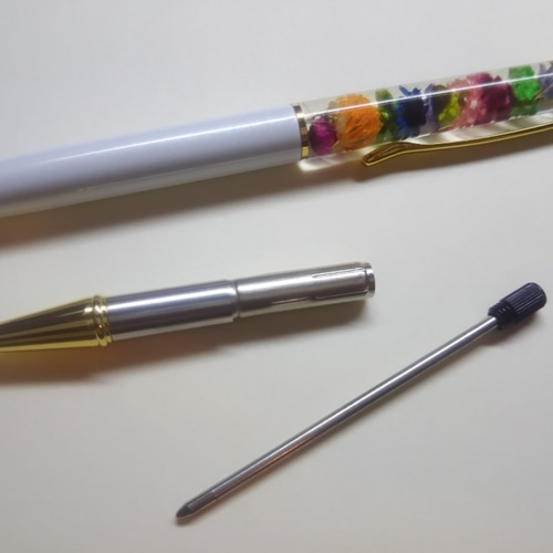 ハーバリウム ボールペン お花畑 ペン・筆記用具 ジャムおばさんの 