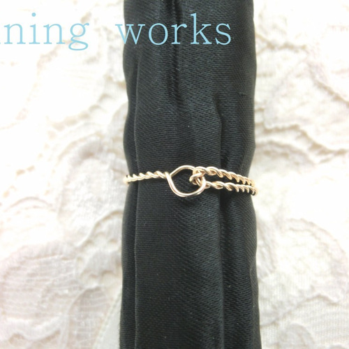 ブルーハートのリング スワロフスキー アクアマリン ハート