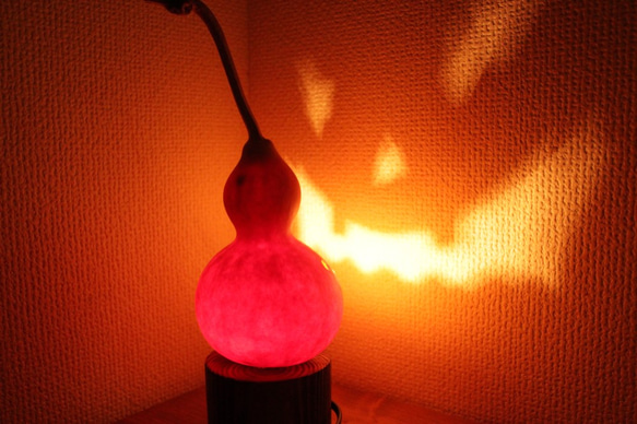【 ハロウィンランプ 】　ひょうたんランプ 2枚目の画像