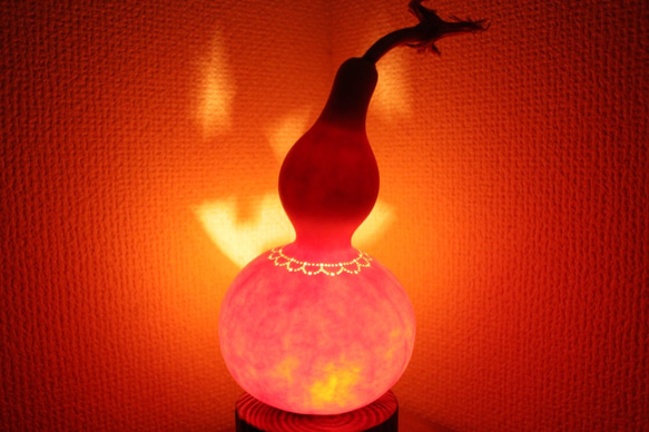 【 ハロウィンランプ 】　ひょうたんランプ 3枚目の画像
