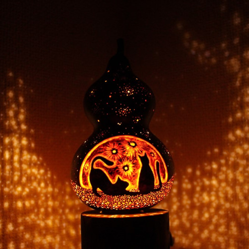 ひょうたんランプ【 猫の星空 】 宇宙ランプt-3 スタンドライト