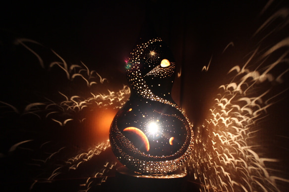 ひょうたんランプ【宇宙へ】 スタンドライト・テーブルランプ