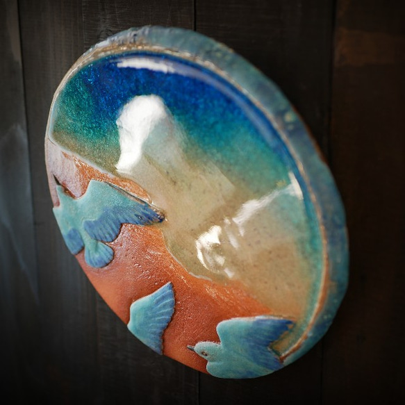 渚のかもめ 陶板レリーフ no.6 4枚目の画像