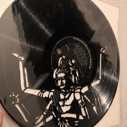レコードカットアート vinyl up cycle 切り絵 kumomi Factory