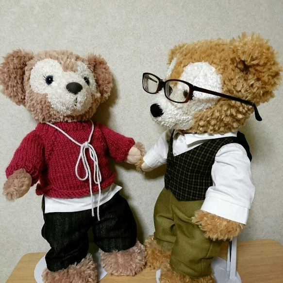 ぬいぐるみコスチューム(ダッフィー&シェリーメイ(Sサイズ)に着せ ...