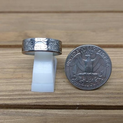 戴 硬幣戒指 COIN RING~25美分 QUARTER DOLLAR (經典入門款) 手工戒指 手做戒指 錢幣戒指 第3張的照片