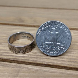 戴 硬幣戒指 COIN RING~25美分 QUARTER DOLLAR (經典入門款) 手工戒指 手做戒指 錢幣戒指 第8張的照片