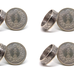 戴 硬幣戒指 COIN RING~日本旭日五十錢(銀幣) 手工戒指 手做戒指 錢幣戒指 第7張的照片