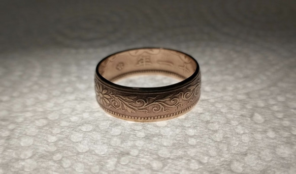 戴 硬幣戒指 COIN RING ~ 日本一錢銅幣戒指~~ 第4張的照片