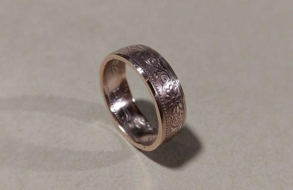 戴 硬幣戒指 COIN RING ~ 日本一錢銅幣戒指~~ 第7張的照片