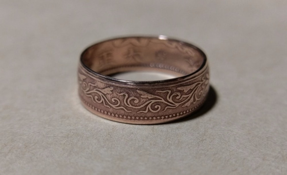 戴 硬幣戒指 COIN RING ~ 日本一錢銅幣戒指~~ 第2張的照片