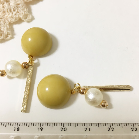 秋色♡シンプルパールピアス&イヤリング 2枚目の画像