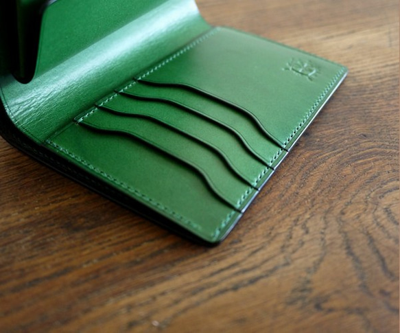 ミディアムサイズの縦長二つ折り財布：TRIP（カスタムオーダー） 3枚目の画像