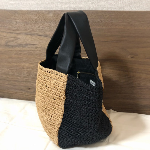 ☆マニラヘンプヤーン バイカラー トートバッグ☆ トートバッグ