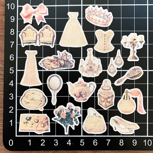確認用♫プリンセス フレークシール 40枚 シンデレラ ゴールド ステッカー 確認用♫プリンセス フレークシール 40枚 シンデレラ ゴールド