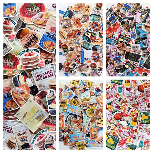 SPECIAL SET価格〉スイーツシリーズフレークシール5種セット シール