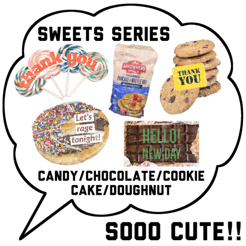 SPECIAL SET価格〉スイーツシリーズフレークシール5種セット シール