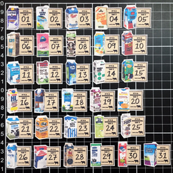 MILKPACK日付けシール(31piece) 2枚目の画像