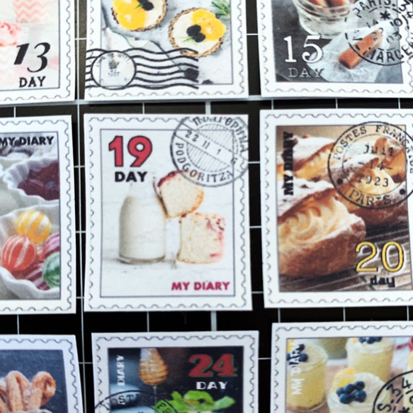 SWEETS切手日付けシール(31piece) 3枚目の画像