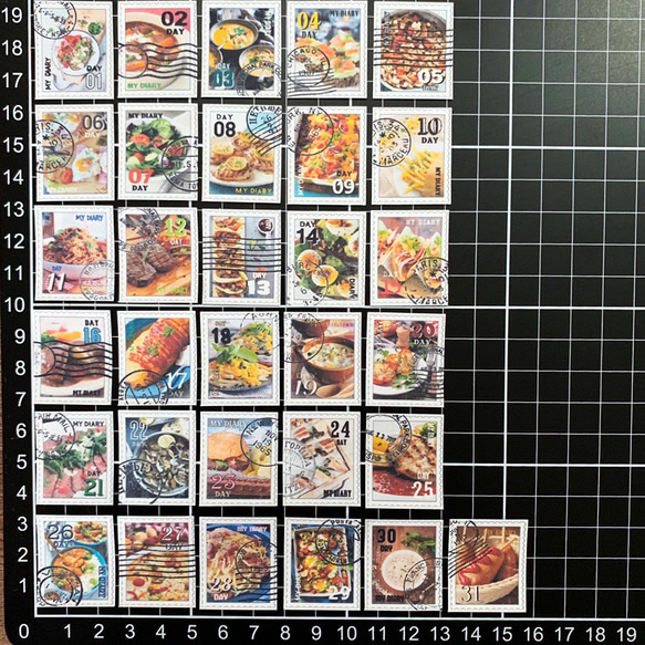 COOKING切手日付けシール(31piece) 2枚目の画像