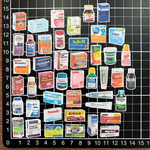 90枚!MEDICINEパッケージフレークシール 2枚目の画像