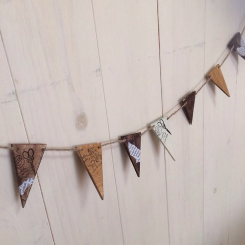 木製ガーランド ガーランド すみれ 通販 1354487｜Creema(クリーマ