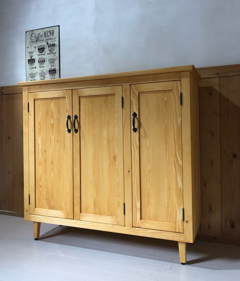 ハンドメイド下駄箱 ”Wipe tears” サイズオーダー 木製下駄箱 パイン家具 アメリカン家具　オーダー可