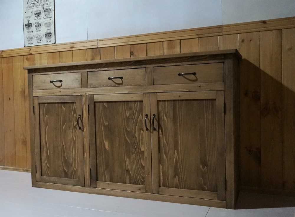 キッチンカウンター  サイドボード サイズオーダー可 キッチン収納家具  食器棚 パイン家具 キャビネット