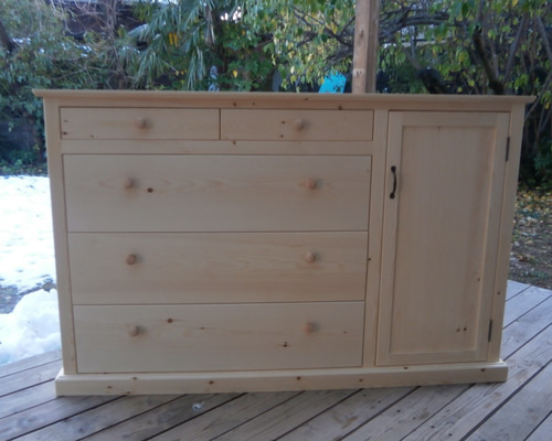 総無垢チェスト 靴収納付き 箪笥 北欧家具 ナチュラル家具 オーダー可