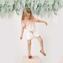 赤ずきんちゃん人形の靴-黄/チューリップ 3枚目の画像