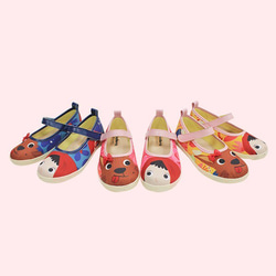 赤ずきんちゃん人形の靴-黄/チューリップ 5枚目の画像