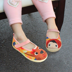 赤ずきんちゃん人形の靴-黄/チューリップ 7枚目の画像