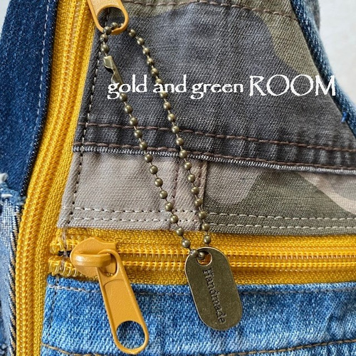 しずく型ボディバッグ カモ＆コラージュ デニムリメイク 525 ボディ