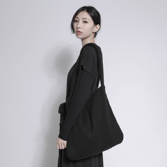 SU：MIさんはPerch Perched Knit Bag_7AB900_Carbon blackを言った 1枚目の画像