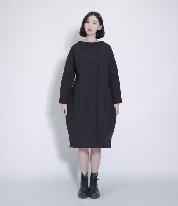 SU：MIはオフショアオフショアせん断Dress_7AF0108_Blackを言った 6枚目の画像