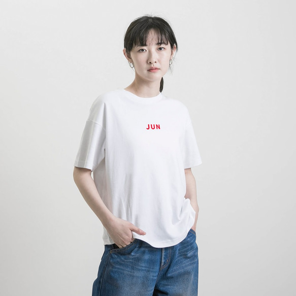 [春夏3月8月]誕生月Tシャツ_9SF004_White 3枚目の画像