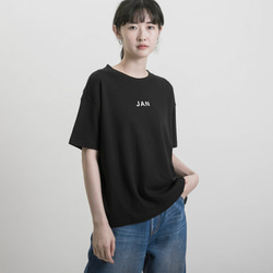 [秋冬9月〜2月]誕生月Tシャツ_9SF004_黒 1枚目の画像